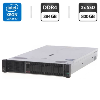 HP ProLiant DL380 Gen10 XeonGold 6138×2 Купить Сервер HPE DL380 Gen10 24 SFF ( 2P Gold 6134 128GB
