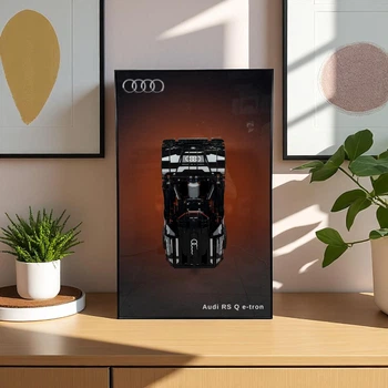 Арт Держатель Рамка на Стену 80x50 см. для Вашего Конструктора Technic Audi RS Q e-tron (42160) Дисплей для Ауди - Type-A