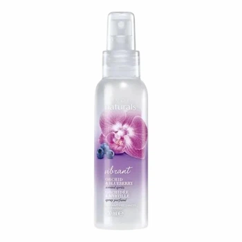 Лосьон-спрей Пленительная Орхидея и Голубика, Avon Naturals 100 мл Vibrant, Orchid & Blueberry, scented spritz Парфюмированный для тела, Instant Freshness + Vitamins