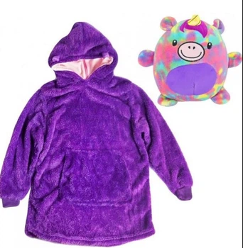 Дитяча толстовка-іграшка Huggle Pets Ultra Plus Hoodie One Size Фіолетовий