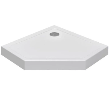 Поддон для душевой кабины RADAWAY DorosCompact 100x100x11.5см пятиугольный акрил без сифона белый SDRPT1010-05