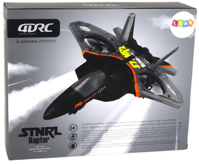 Samolot zdalnie sterowany Lean Toys STNRL Raptor Srebrny (16357) (5905679078907)