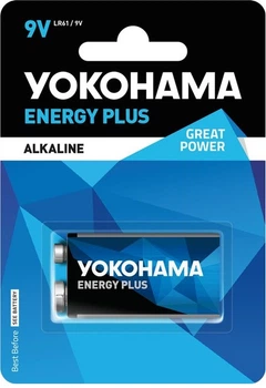 Батарейка типу Крона YOKOHAMA Energy Plus Alkaline 9v,LR61 9V