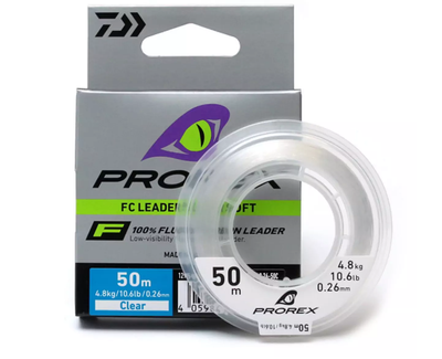 Флюорокарбон Daiwa Prorex Leader Super Soft 50m 4.8kg 0.26mm,12995-026