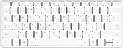Клавиатура Microsoft Designer Compact Bluetooth Glacier White (21Y-00041)