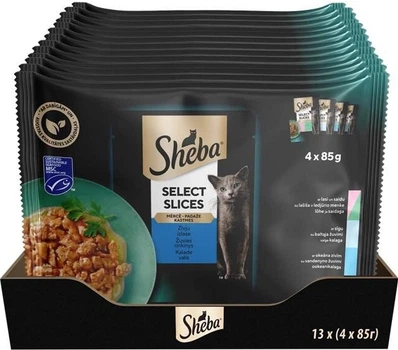 Корм для кішок Sheba рибне асорті в соусі 85 г
