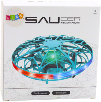 Dron zdalnie sterowany Lean Toys UFO LED Różowy (24720) (5905991057703)