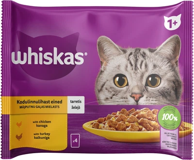 Корм для кішок Whiskas курка, індичка в желе 85 г