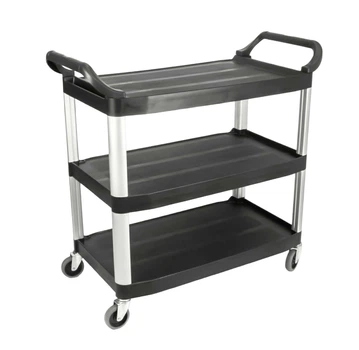 Тележка сервировочная 102×50×96 см черная One Chef NK-410006