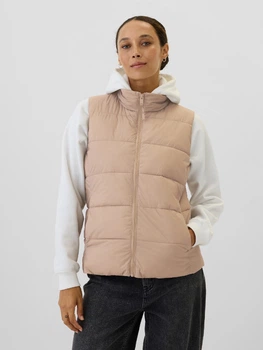 Теплый жилет короткий женский GAP 254598126 L Бежевый (1159836110)