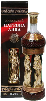 Бренди Царевна Анна 8 лет выдержки 0.5 л 40% (4850001274759)