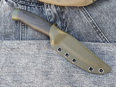 Компактний чохол з кайдексу для Mora Companion.Олива. Без кріплення.