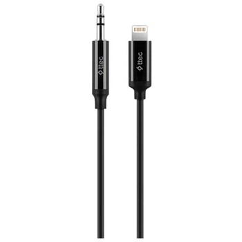 Кабель Ttec 3.5 мм - Lightning (M/M), 1 м, Чорний (2DK42S)