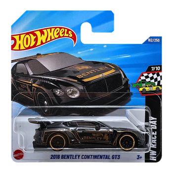 Машинка Базовая Hot Wheels 2018 Bentley Continental GT3 Race Day 1:64 JBB30 Black