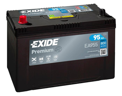 Акумуляторна батарея Exide Premium 6СТ-95 АЗІЯ (EA955) (800А)