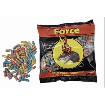 Средство от крыс и мышей Force гранулы 220 гр(4820214192003)