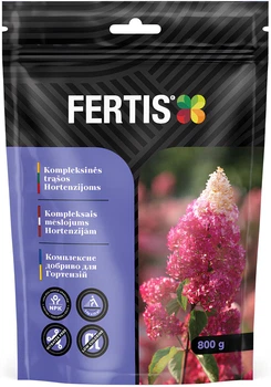 Комплексное минеральное удобрение для гортензий, Fertis (Фертис) , 0.8кг, NPK 12.8.16