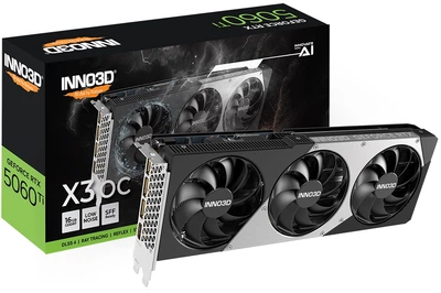 Видеокарта Inno3D GeForce RTX 5060 Ti 16GB X3 OC (N506T3-16D7X-191073L)