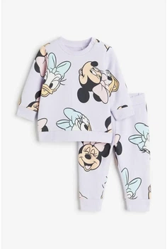 Комплект на флисе для девочки детский трикотажный костюм Минни Маус H&M 92-98 см (2-3Y)