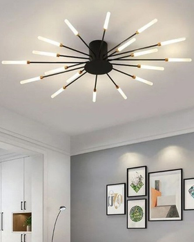 Люстра пристельова Salute Чорний LED (SDLC-00005)