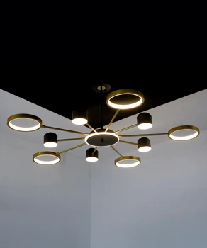 Люстра підвісна Stellato (Big) Чорний LED (three-colour) (SDLC-00113)