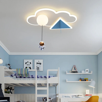 Люстра підвісна Cosmo Cloud білий+блакитний LED (SDLC-00160)