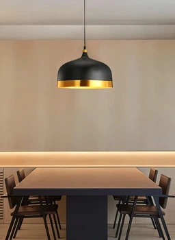 Люстра підвісна Lemon Tart (Black) Чорний+Золотистий E27 (Стандарт) (SDLC-00126)