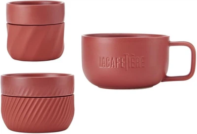 Набор чашек для кофе La Cafetiere Family Mug Red LCMUGSETRED3PC