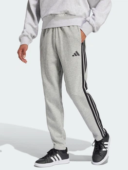 Спортивные штаны утепленные мужские Adidas Essentials 3-Stripes Fleece JE6335 L Серые (4067905818440)