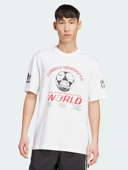 Футболка хлопковая длинная мужская Adidas Originals 90S Originals Football Graphic JX3065 M Белая с принтом (4068809491203)