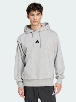 Худі утеплене оверсайз чоловіче Adidas M Feelcozy Hd JE3809 M Mgreyh/Black (4067906136802)