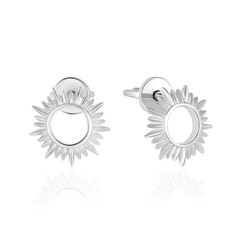 Серьги Серебро 925 Солнце