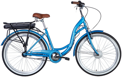 Велосипед з електроприводом 26" ST Dorozhnik eAQUAMARINE BH рама-17" 36B 12.5А*г 350Вт синій YS 2033 2025 (ELB-D-26-253)
