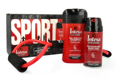 Подарочный набор Intesa Pour Homme Sport (гель для душа Женьшень+дезодорант Иланг-Иланг+эспандер)