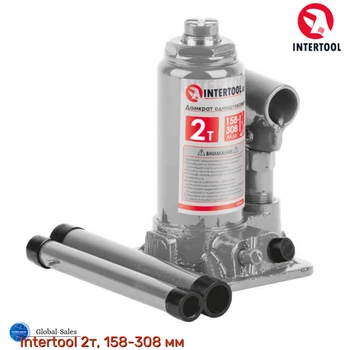 Домкрат гидравлический Intertool 2 т х 278 мм одноштоковый (GT0021)