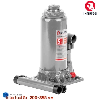 Домкрат гидравлический Intertool 5 т х 355 мм одноштоковый (в кейсе) (GT0053)