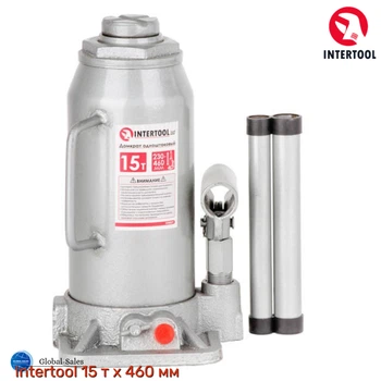 Домкрат гидравлический Intertool 15 т х 460 мм одноштоковый (GT0027)