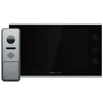 Комплект Wi-Fi видеодомофона ARNY AVD-7342A (AVD-731A Wi-Fi + AVP-NG420 1 МП) Black + Graphite