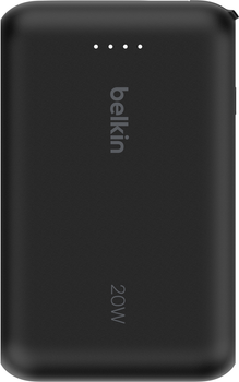 Powerbank Belkin BoostCharge 10000 mAh 20W Built-In USB-C Cable PD Black (BPB021HQBK)