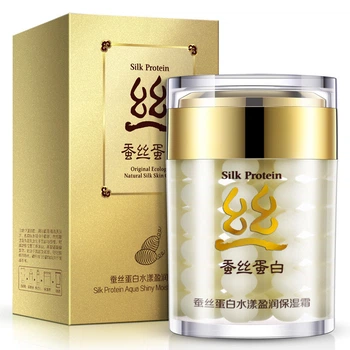 Крем для лица с протеином шелка увлажняющий Bioaqua Silk Protein Aqua Shiny Moisturizing Cream, 60мл