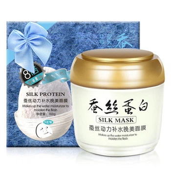 Подарункова зволожуюча нічна маска для обличчя з протеїнами шовку One Spring Silk Protein Mask, 160г