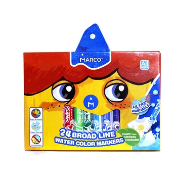 Набір фломастерів Ultra Washable 24 Broad Line Water Color Markers 24 кольорів 1632-24 Марко 6951572914964