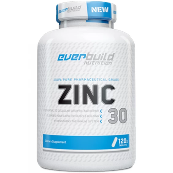 Цинк бісгліцинат хелат EverBuild Nutrition Zinc Bisglycinate 30 мг 120 таб