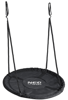 Садова гойдалка Neo-Sport Лелече гніздо NS-103 110 см Чорна (5903890627140)