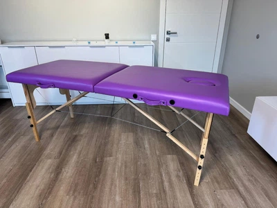 Массажный стол, кушетка Relax 2секции ширина 60см фиолетовый