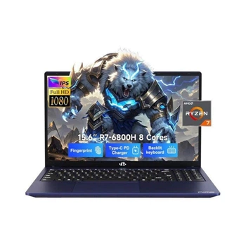 Ноутбук NIMO N155 15.6" IPS/AMD Ryzen 7 6800H/32 ГБ/SSD 1000 ГБ/AMD Radeon Graphics/Win11/Blue (N155_blue)