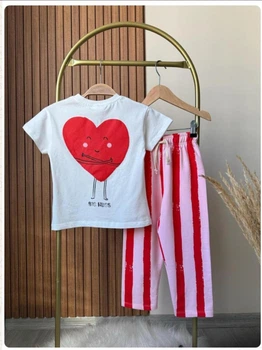 Костюм для дівчинки Zara, футболка та штани (00013) зріст 120 см