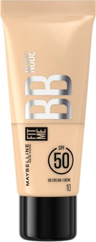 Увлажняющий легкий крем-уход для лица Maybelline New York Fit Me BB с тональным эффектом Nude 10 30 мл (3600531712761)