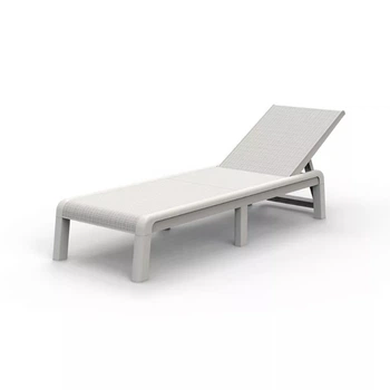 Шезлонг пластиковий Keter Atlas 260547 білий