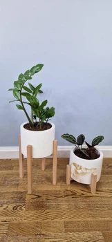 Комплект подставок для цветов и вазонов 2шт WoodDecor без покрытия
